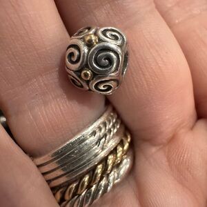 charm-clip for a Pandora bracelet 925 and 585